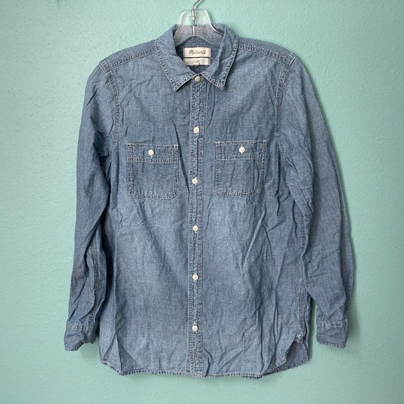 Madewell Tops - Madewell Ex-Boyfriend Chambray in Mazzy Wash